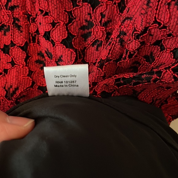 Alexia Admor Red Lace Fitted Dress - Picture 14 of 14